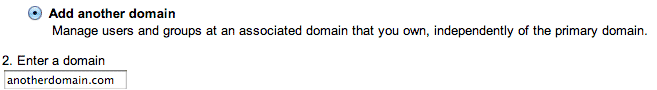 adding a new domain